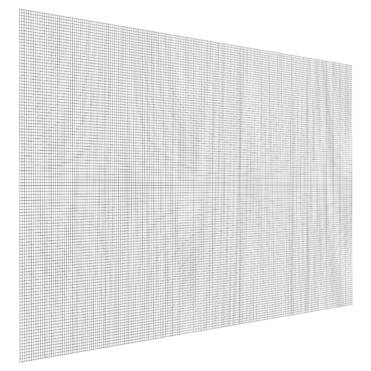 Black Hardware Cloth Vinyl Coated 16-Gauge Wire Mesh Roll for Garden 36" x 25'